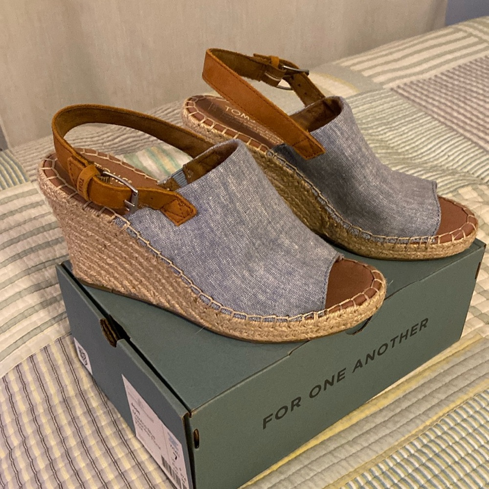 Toms Espadrille Wedge Heels